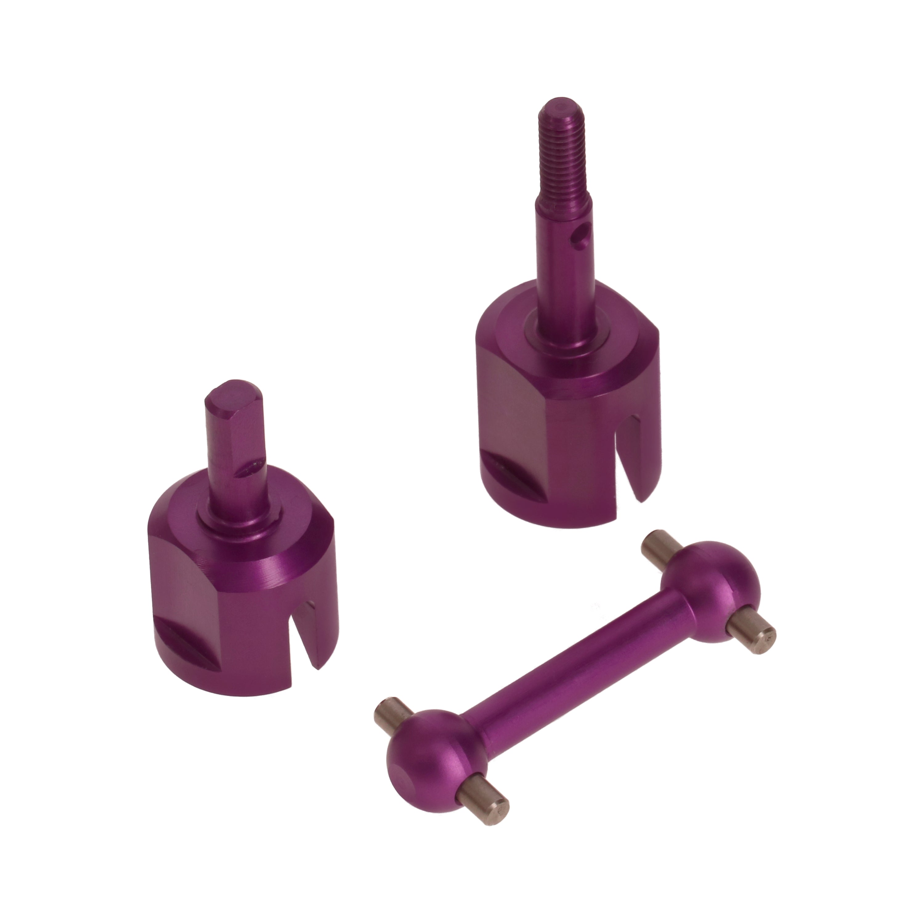 Replacement for TAMIYA TT01 TT02 Alu Axle Shaft Adapter Set for One Axle Purple